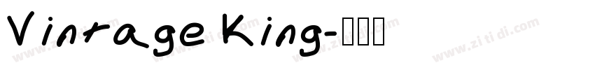 Vintage King字体转换